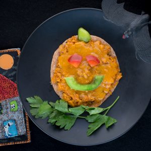 Jack-O-Lantern Pizzas