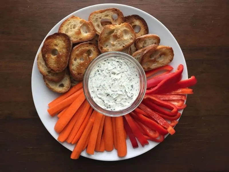 Garlic Herb Goat Cheese Spread