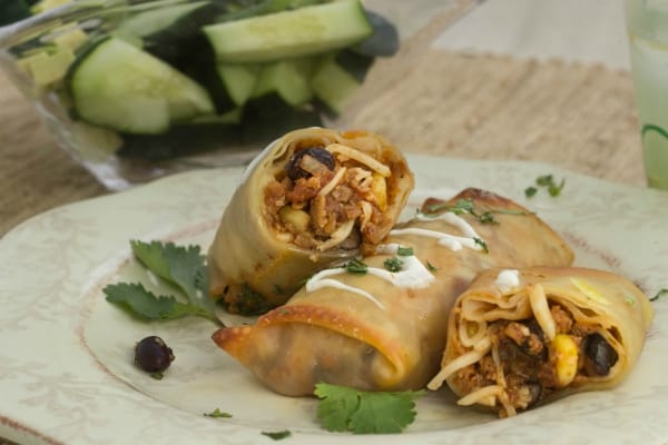 Baked Mexican Egg Rolls