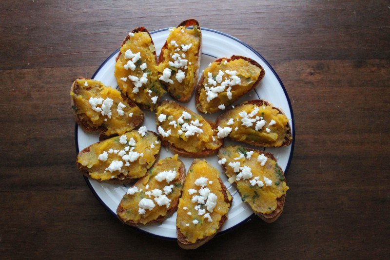 Pumpkin Crostini