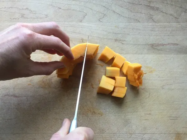 Butternut Squash Semicircle Chopped