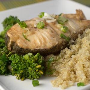 Baked Mahi Mahi with Citrus-Soy-Sesame Sauce