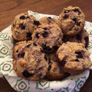 Blueberry Raspberry Oatmeal Muffins