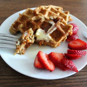 Carrot Cake Waffles