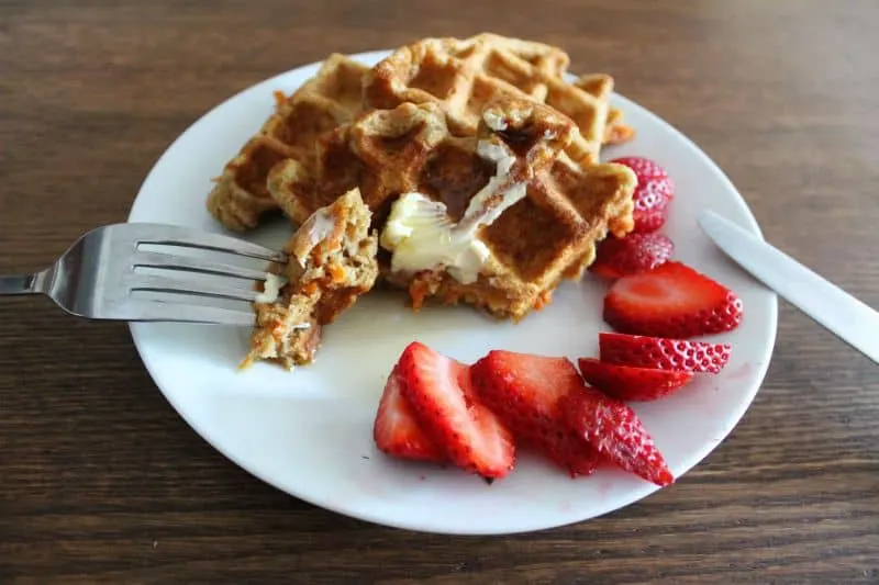 Carrot Cake Waffles