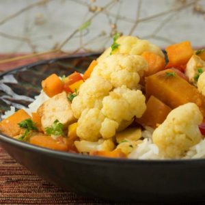 Cauliflower and Sweet Potato Stir-Fry