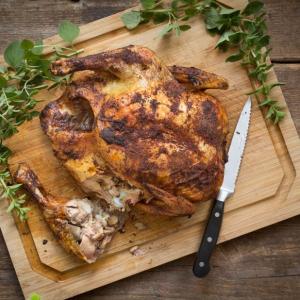 Chili-Rubbed Beer Can Chicken