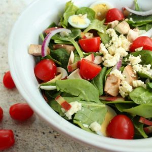 Classic Spinach Salad with Turkey Bacon