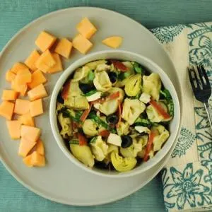 Cool Tortellini with Artichokes and Pepperoni