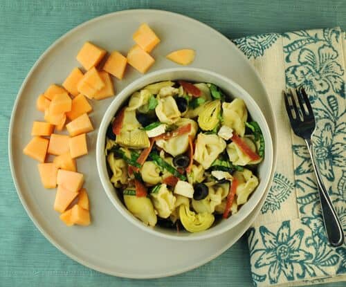Cool Tortellini with Artichokes and Pepperoni - The Scramble