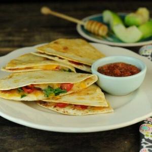 Crispy Bean Quesadillas