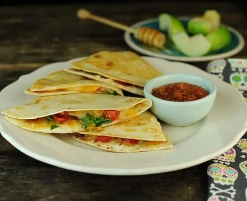 Crispy Bean Quesadillas