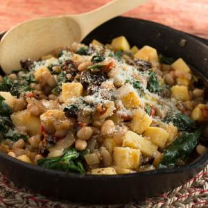 Everything Under the Tuscan Sun (Polenta with White Beans and Spinach)