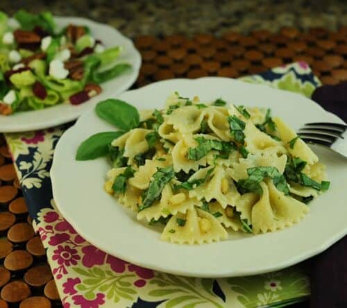 Farfalle Noodles with Pine Nuts and Fresh Herbs - The Scramble