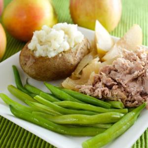 German Pulled Pork with Apples and Sauerkraut