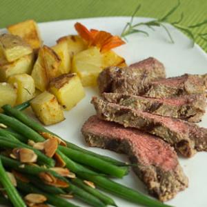 Steak with Rosemary and Dijon