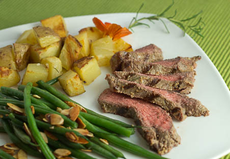 Steak with Rosemary and Dijon