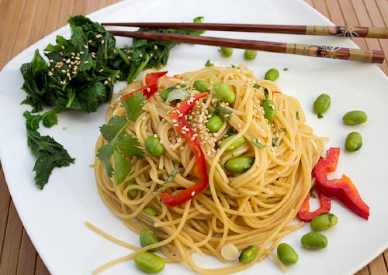 honey sesame spaghetti: an easy pantry staple recipes