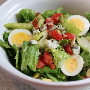 Cobb Salad with Bacon, Avocado, and Blue Cheese