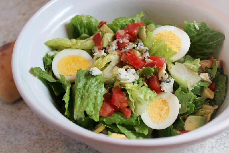 Cobb Salad with Bacon, Avocado, and Blue Cheese