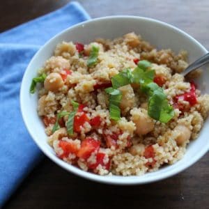 Couscous Salad with Chickpeas and Apricot Vinaigrette