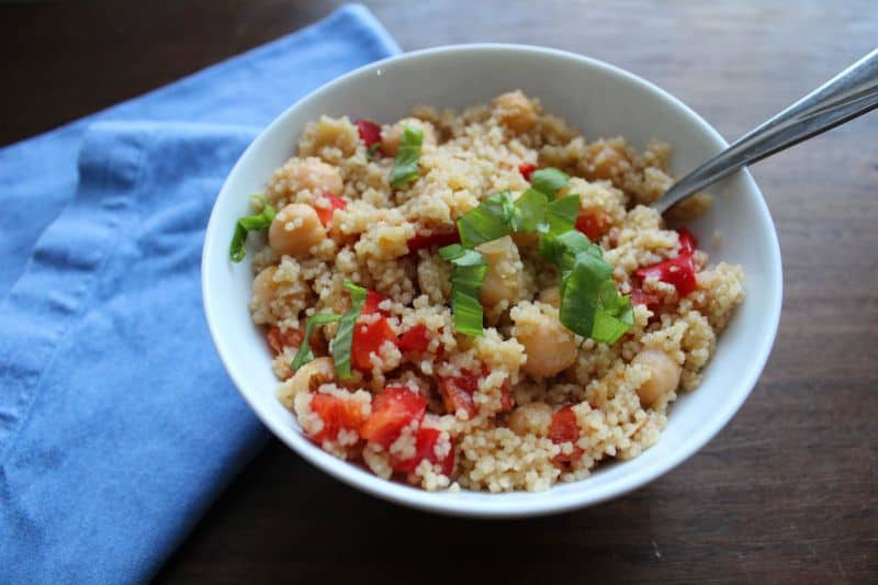 Couscous Salad with Chickpeas and Apricot Vinaigrette