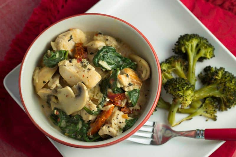 Creamy Herbed Chicken with Spinach and Sundried Tomatoes - The Scramble