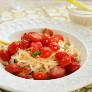 Creamy Ricotta Pasta with Cherry Tomatoes