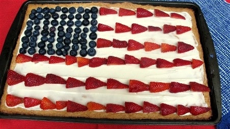 Fourth of July Berry Sweetza Pizza