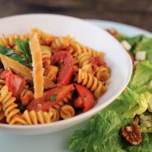 Fusilli with Smoked Trout and Plum Tomatoes