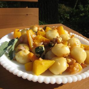 Gnocchi with Butternut Squash, Sage, and Walnuts