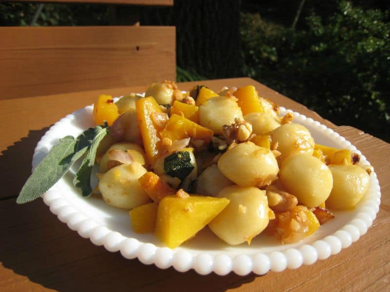 Gnocchi with Butternut Squash, Sage, and Walnuts - The Scramble