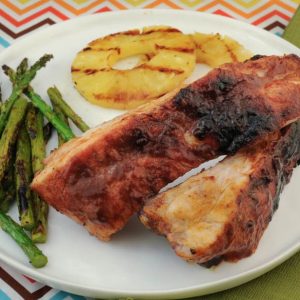 Grilled Baby Back Ribs with Pineapple Glaze