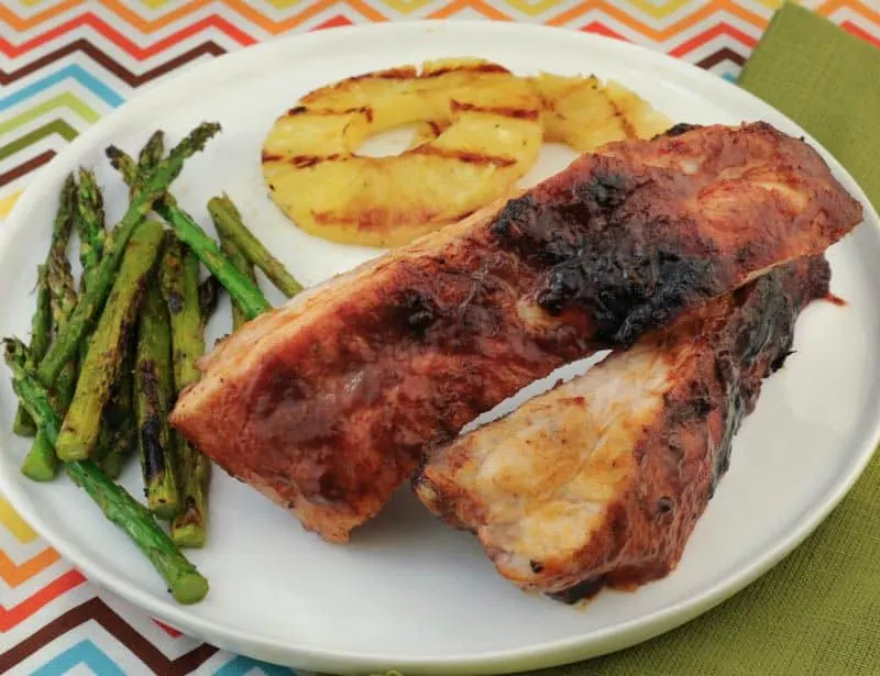 Grilled Baby Back Ribs with Pineapple Glaze