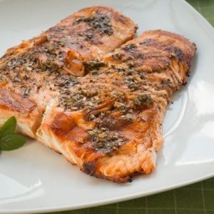 Grilled Balsamic Glazed Salmon