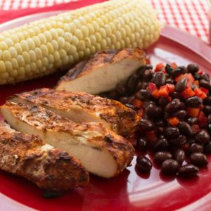 Grilled Chicken Breasts with Cajun Rub