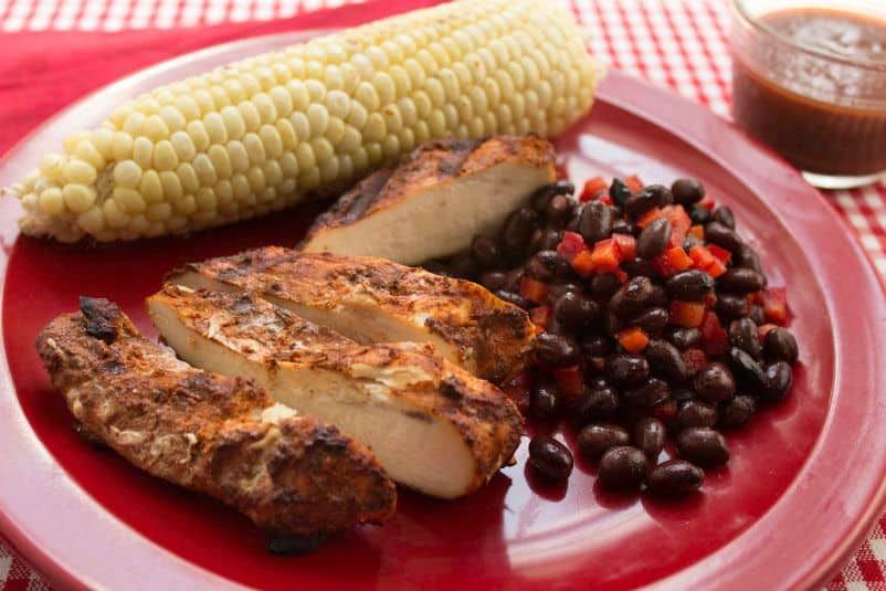 Grilled Chicken Breasts with Cajun Rub