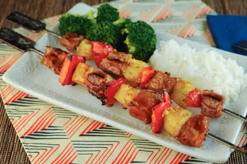 Grilled Pork and Pineapple Kabobs The Scramble