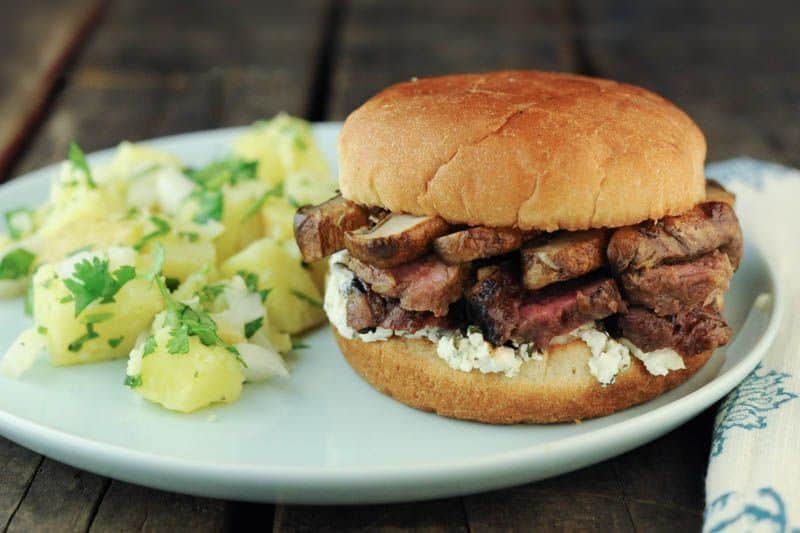 Grilled Steak and Portobello Mushroom Sandwiches - The Scramble