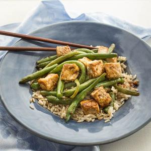 Hoisin-Glazed Green Beans and Tofu