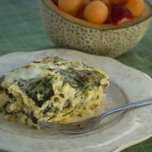 Huevos Rancheros Casserole with Baby Spinach