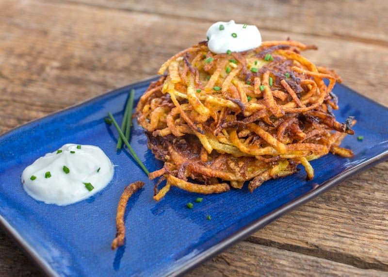 Indian Potato and Carrot Latkes (Aloo Latkes)