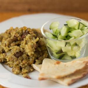 Indian Spiced Lentils with Rice