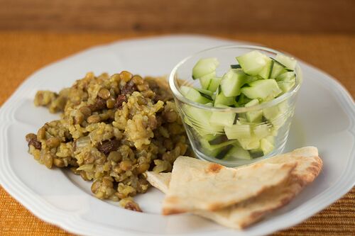 Indian Spiced Lentils with Rice