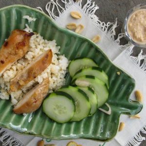 Indonesian Chicken Satay with Peanut Sauce