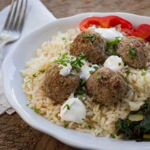 Lamb Koftas with Tahini-Yogurt Dressing