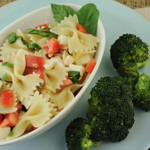 Lemon Basil Summer Pasta Salad