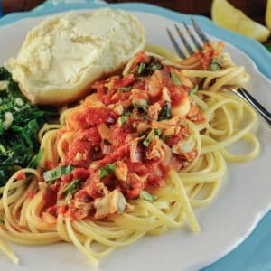 Linguine with Basil and Clams