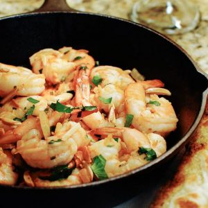 Mexican Almond Shrimp with Chili and Lime