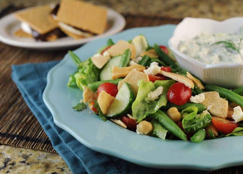 Middle Eastern Fattoush Salad - The Scramble